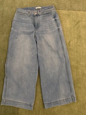 Oat New York Light Blue Wide-Leg Jeans